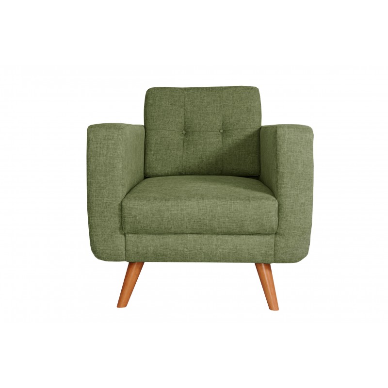 Fauteuil Tissu - HEDWIG gris vert 1 Fauteuil Tissu - HEDWIG gris vert 1