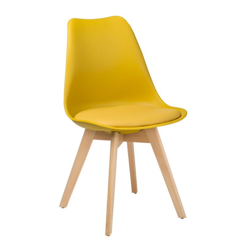 Chaise Scandinave jaune Chaise Scandinave jaune