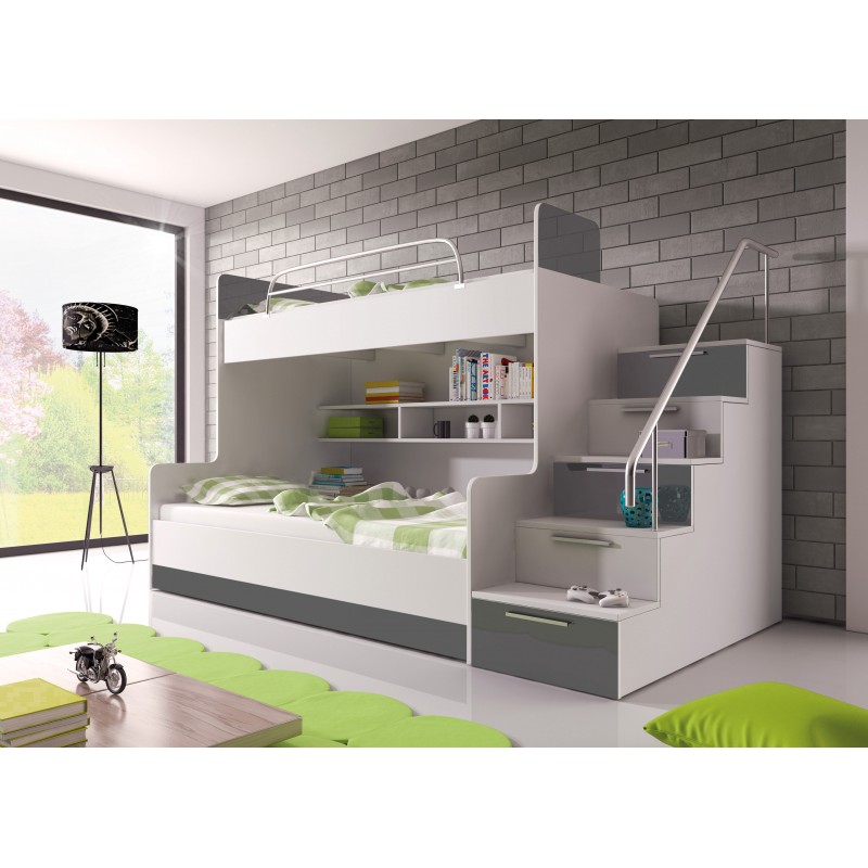 Chambre à coucher Enfant - KIDS 2 gris 1 Chambre à coucher Enfant - KIDS 2 gris 1