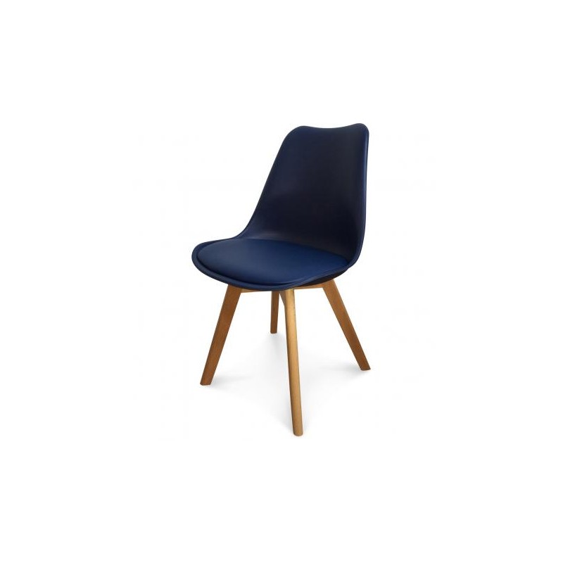 Chaise Scandinave bleu marine 1 Chaise Scandinave bleu marine 1