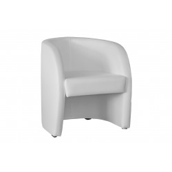 Fauteuil cabriolet LILLY Simili Blanc 1