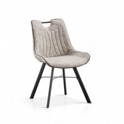 Chaise - PABLO gris clair 1