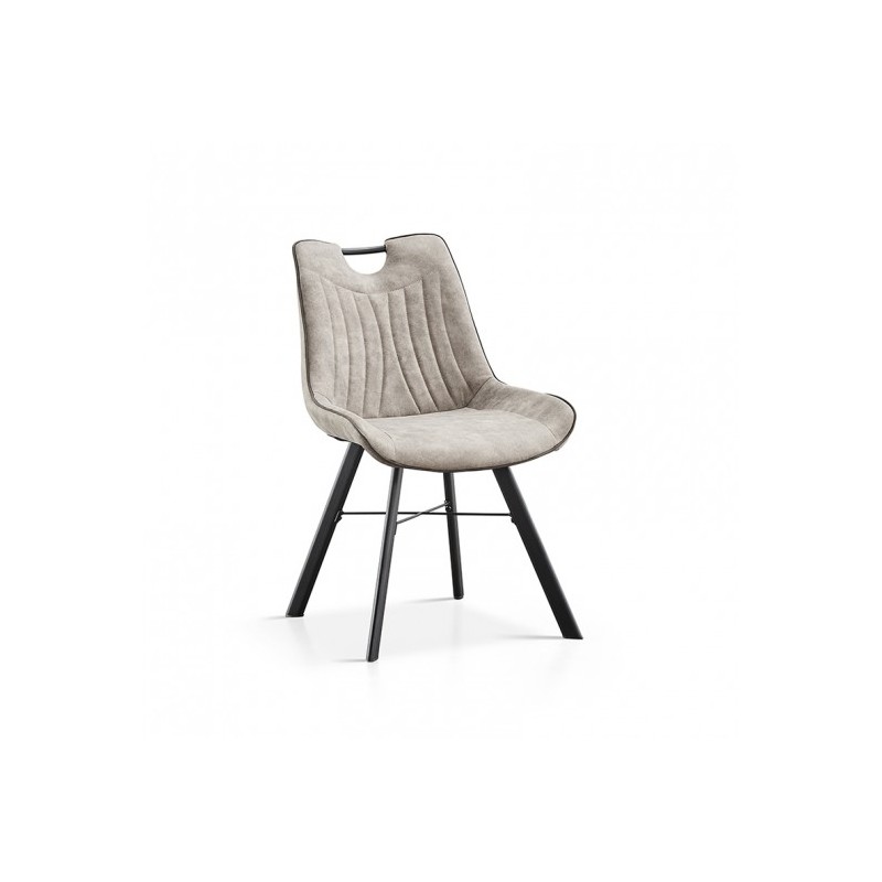 Chaise - PABLO gris clair 1 Chaise - PABLO gris clair 1