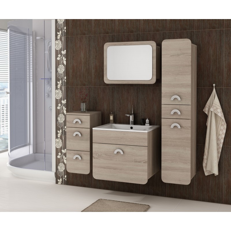 Salle de Bain RONDO Décor chêne trufel Salle de Bain RONDO Décor chêne trufel